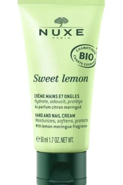 Sweet Lemon crème mains et ongles bio + stick à lèvres hydratant bio Nuxe