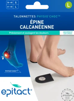 Talonnettes Physio'choc épine calcanéenne taille L Epitact - 1 paire