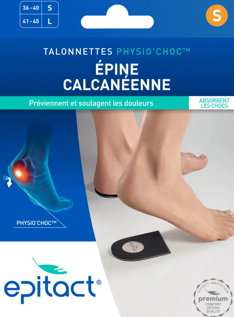 Talonnettes Physio'choc épine calcanéenne taille S Epitact - 1 paire