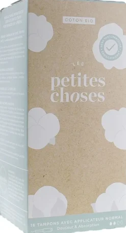 Tampon Hygiénique Bio Normal avec applicateur Les Petites Choses - boîte de 16 tampons