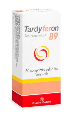 Tardyferon B9 comprimé pelliculé - boîte de 30 comprimés
