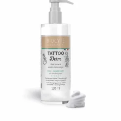 Tattoo derm gel lavant après-tatouage Biocyte - flacon pompe de 150ml