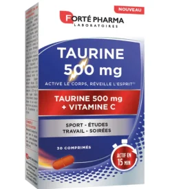 Taurine 500mg + vitamine C Forté Pharma - boite de 30 comprimés