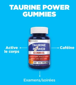 Taurine Power gummies Forté Pharma - pot de 60 gommes