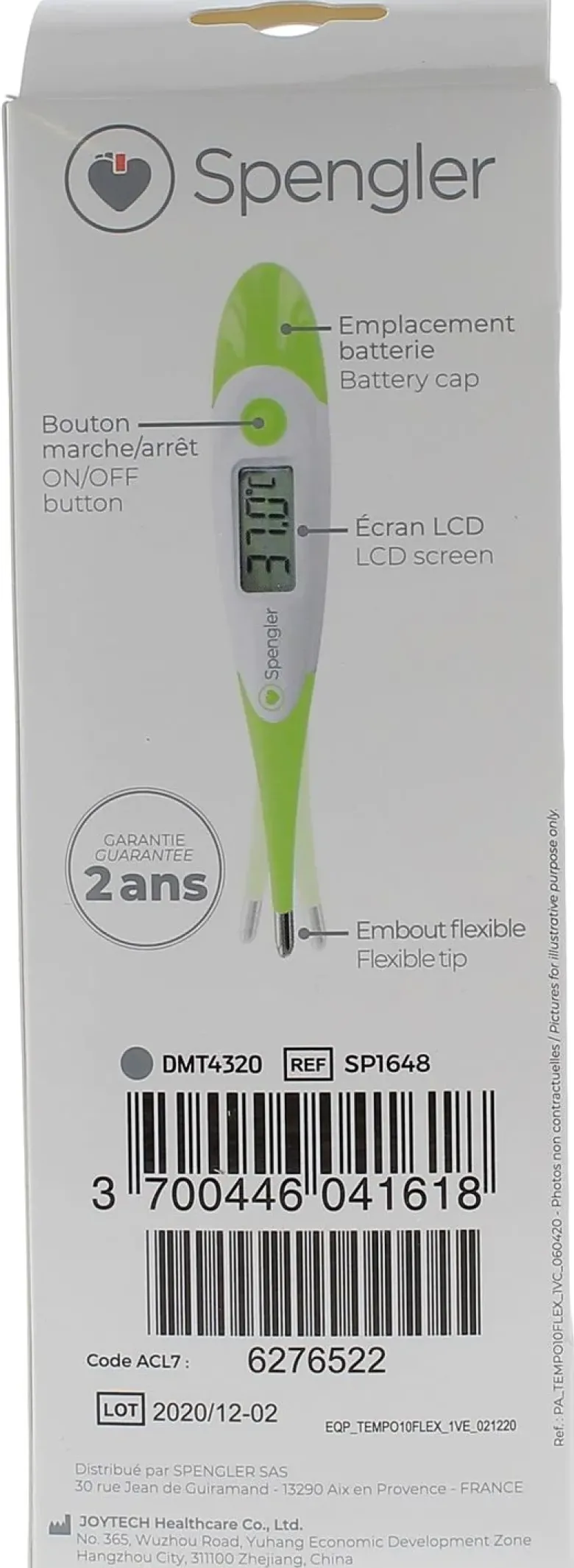 Tempo 10 Flex Thermomètre digital flexible Spengler - un thermomètre