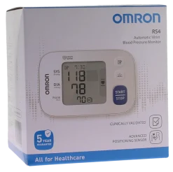 Tensiomètre électronique poignet rs4 Omron - boite d'un tensiomètre + brassard