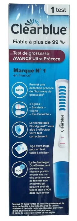 Test de grossesse détection précoce Clearblue
