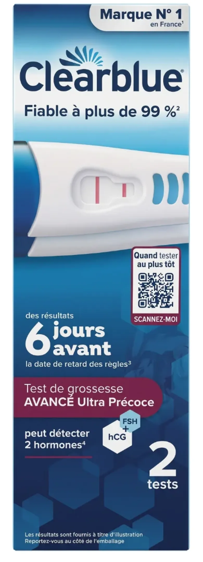 Test de grossesse détection précoce Clearblue