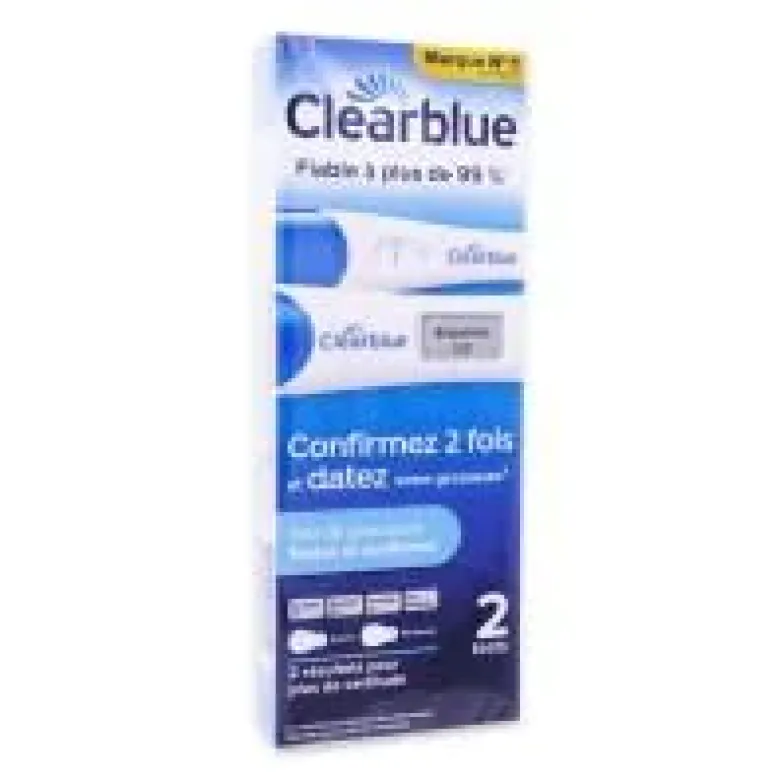Test de grossesse 2en1 Clearblue - boîte de 1 test