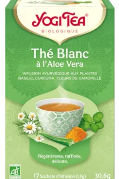 Thé blanc aloe vera bio Yogi Tea - boite 17 sachets