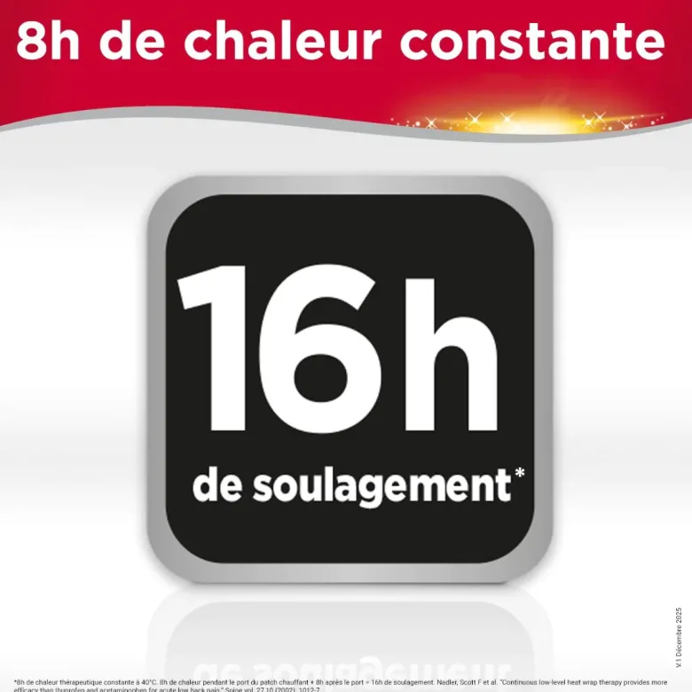 ThermaCare patchs auto-chauffants 16h bas du dos et hanches Cooper - boite de 4 patchs
