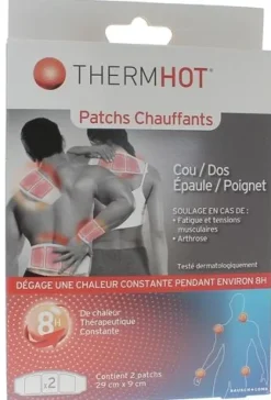 ThermHot Patchs chauffants cou/dos/épaule/poignet Therapearl - boîte de 2 patchs de 29 x 9 cm