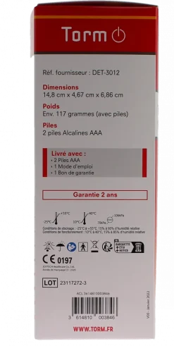 Thermomètre flash sans contact Torm - un thermomètre