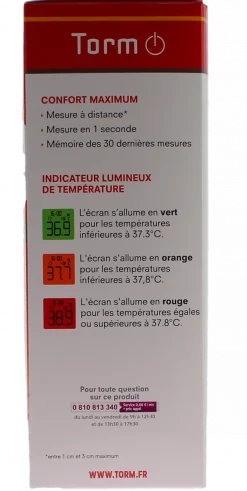 Thermomètre flash sans contact Torm - un thermomètre