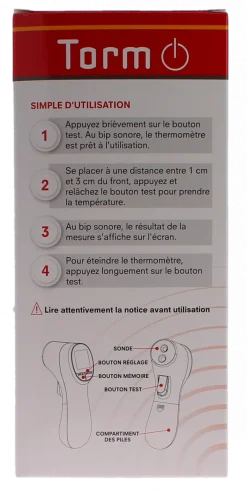 Thermomètre flash sans contact Torm - un thermomètre
