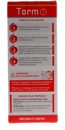 Thermomètre sans contact SC02 Torm - un thermomètre