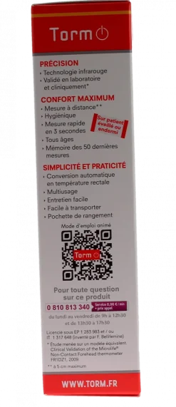 Thermomètre sans contact SC02 Torm - un thermomètre
