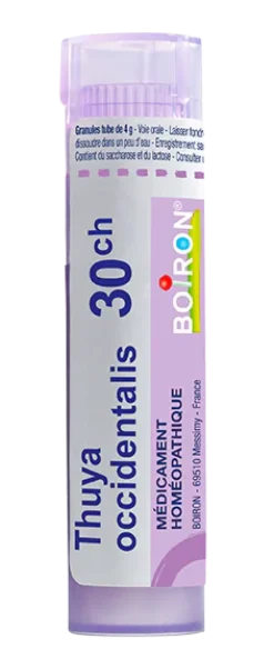 THUYA OCCIDENTALIS granules Boiron - tube 4 g