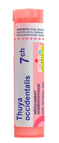 THUYA OCCIDENTALIS granules Boiron - tube 4 g