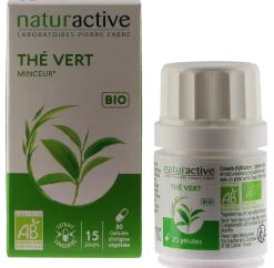 Thé vert minceur bio Naturactive - boite de 30 gélules