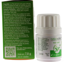 Thé vert minceur bio Naturactive - boite de 30 gélules