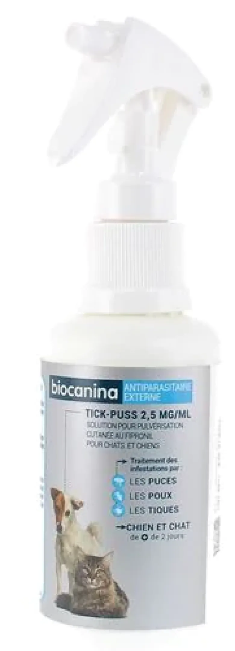 Tick-Puss 2,5 mg/ml Biocanina - spray de 100ml
