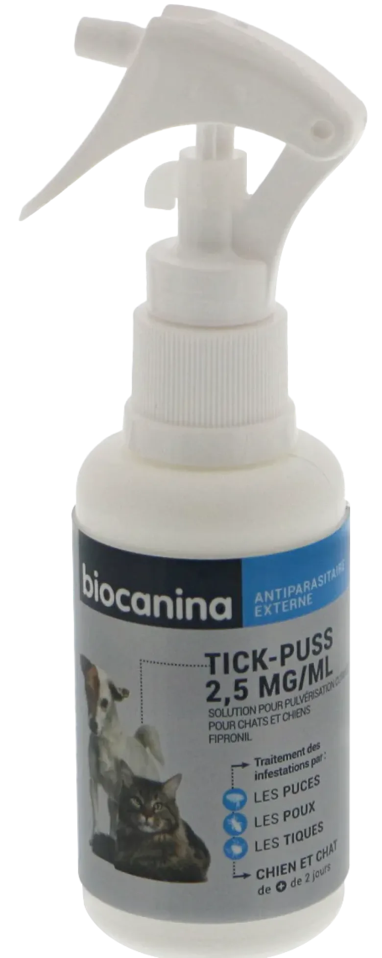 Tick-Puss 2,5 mg/ml Biocanina - spray de 100ml
