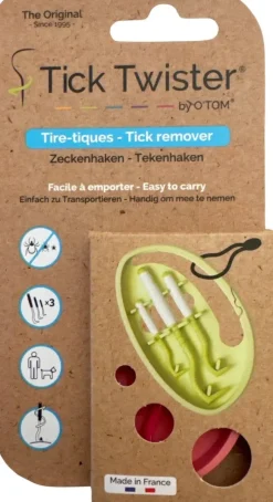 Tire-tique Tick Twister - une boîte contentant 3 tire-tique