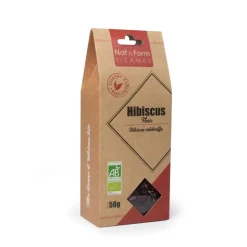 Tisane Hibiscus fleur bio circulation Nat&Form – sachet 50 g