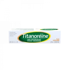 Titanoréine à la lidocaïne 2 % – crème, tube 20 g
