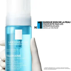 Toleriane mousse d'eau micellaire nettoyante La Roche-Posay - flacon-pompe de 150ml