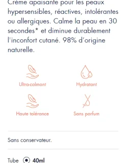 Tolérance Control Crème apaisante restauratrice Avène - tube de 40 ml