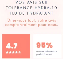 Tolérance Hydra-10 Fluide hydratant Avène - tube de 40ml