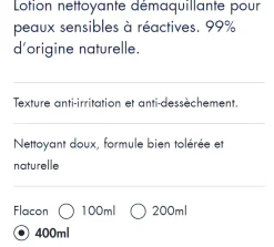 Tolérance Lotion nettoyante gélifiée Avène - flacon de 400ml