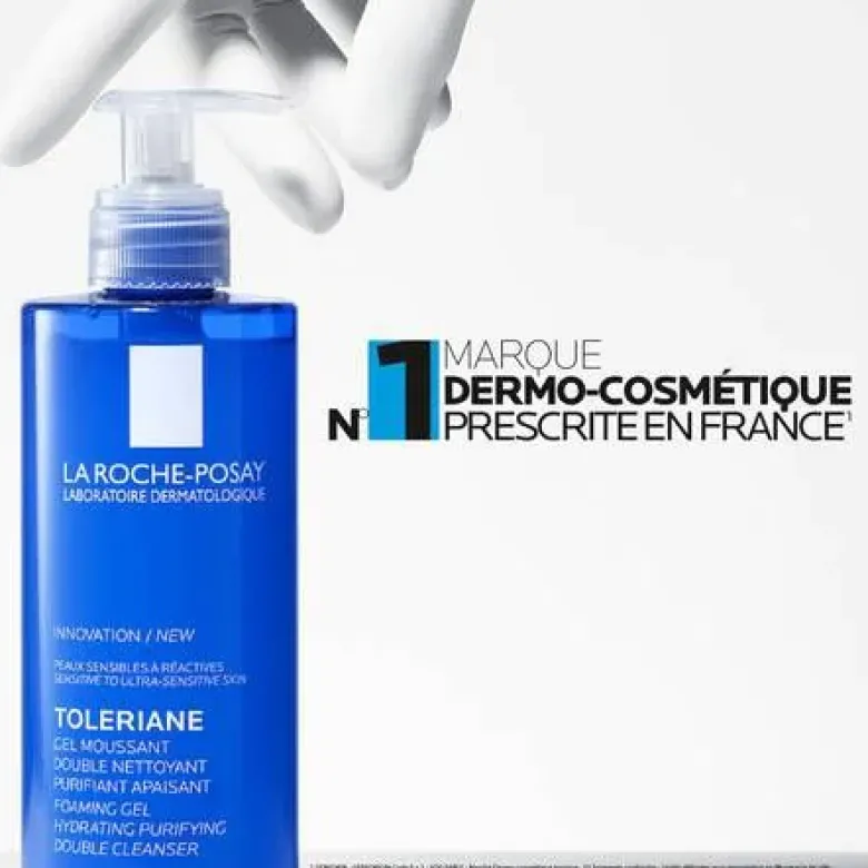 Tolériane Gel moussant double nettoyant La Roche-Posay - flacon-pompe de 400ml
