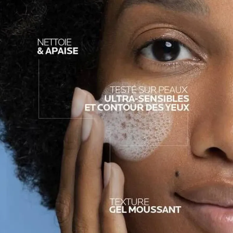 Tolériane Gel moussant double nettoyant La Roche-Posay - flacon-pompe de 400ml