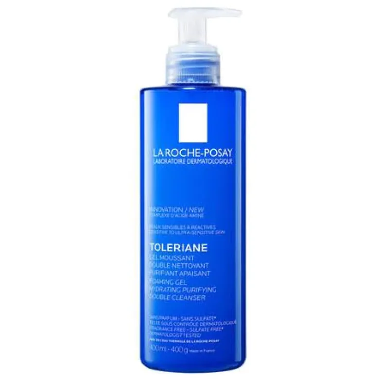 Tolériane Gel moussant double nettoyant La Roche-Posay - flacon-pompe de 400ml