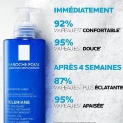 Tolériane Gel moussant double nettoyant La Roche-Posay - flacon-pompe de 400ml