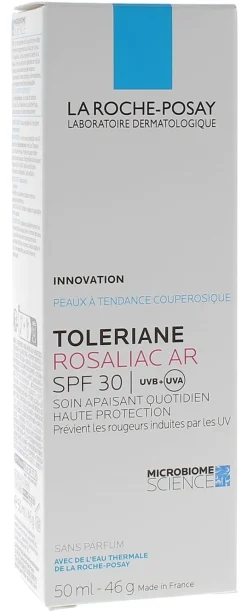 Tolériane Rosaliac AR SPF30 soin apaisant quotidien La Roche-Posay - tube de 50 ml