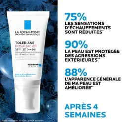 Tolériane Rosaliac AR SPF30 soin apaisant quotidien La Roche-Posay - tube de 50 ml
