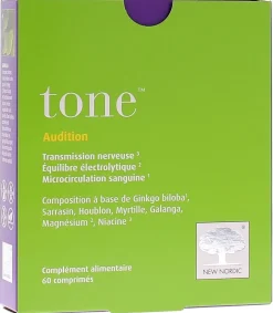Tone Audition New Nordic - boîte de 60 comprimés