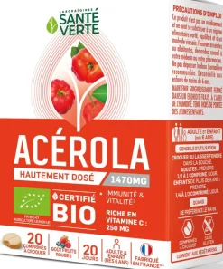 Toniphyt acérola Santé Verte - boîte de 20 comprimés