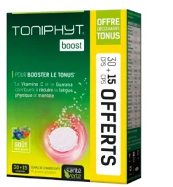 Toniphyt boost Santé verte - 30 comprimés effervescents + 15 gratuits