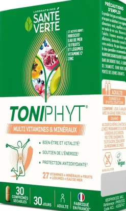 Toniphyt Multinature Santé Verte - boîte de 30 comprimés