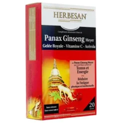 Tonus et Energie Herbesan - boite de 20 ampoules