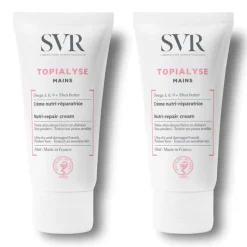 Topialyse mains crème nutri-réparatrice SVR - lot de 2 tube de 50 ml