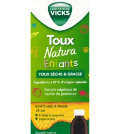 Toux natura enfants Vicks – sirop, flacon 140 ml