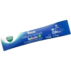 Toux natura toux sèche et grasse enfants Vicks - boîte de 14 sachets de 10ml