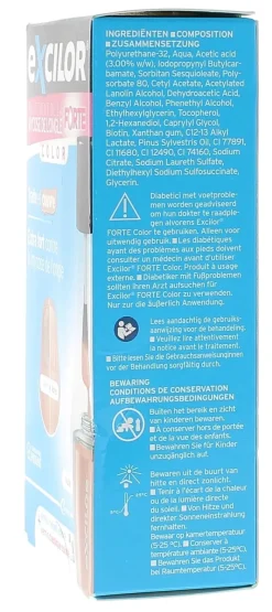Traitement de la mycose de l'ongle Forte Color corail Excilor - flacon de 30ml