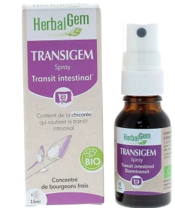 Transigem bio transit intestinal Herbalgem - spray de 15ml